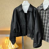シンプルかつエレガントな【春】PUレザージャケットショート丈 ライダースジャケッ… | 17kg | 詳細画像18 