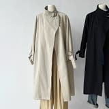 シンプルかつエレガントな【春】ミニマルミドル丈 膝下 トレンチコート | 17kg | 詳細画像11 