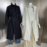 シンプルかつエレガントな【春】ミニマルミドル丈 膝下 トレンチコート | 17kg | 詳細画像13 