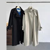 シンプルかつエレガントな【春】ミニマルミドル丈 膝下 トレンチコート | 17kg | 詳細画像16 