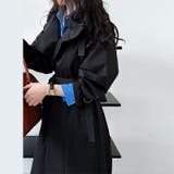 シンプルかつエレガントな【春】ミニマルミドル丈 膝下 トレンチコート | 17kg | 詳細画像4 