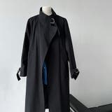 シンプルかつエレガントな【春】ミニマルミドル丈 膝下 トレンチコート | 17kg | 詳細画像18 