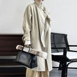 シンプルかつエレガントな【春】ミニマルミドル丈 膝下 トレンチコート | 17kg | 詳細画像31 