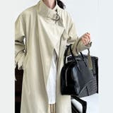 シンプルかつエレガントな【春】ミニマルミドル丈 膝下 トレンチコート | 17kg | 詳細画像41 