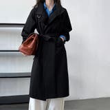 シンプルかつエレガントな【春】ミニマルミドル丈 膝下 トレンチコート | 17kg | 詳細画像46 