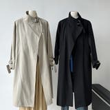 シンプルかつエレガントな【春】ミニマルミドル丈 膝下 トレンチコート | 17kg | 詳細画像54 