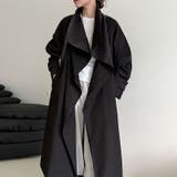 シンプルかつエレガントな【春】スタンドカラー トレンチコートレトロ ベルト付き | 17kg | 詳細画像3 