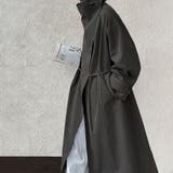 シンプルかつエレガントな【春】スタンドカラー トレンチコートレトロ ベルト付き | 17kg | 詳細画像8 