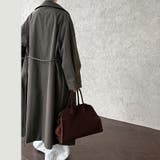 シンプルかつエレガントな【春】スタンドカラー トレンチコートレトロ ベルト付き | 17kg | 詳細画像10 