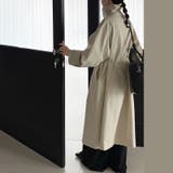 シンプルかつエレガントな【春】スタンドカラー トレンチコートレトロ ベルト付き | 17kg | 詳細画像16 