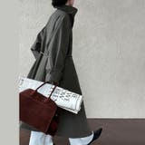 シンプルかつエレガントな【春】スタンドカラー トレンチコートレトロ ベルト付き | 17kg | 詳細画像6 