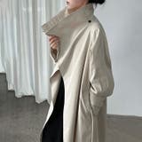 シンプルかつエレガントな【春】スタンドカラー トレンチコートレトロ ベルト付き | 17kg | 詳細画像18 