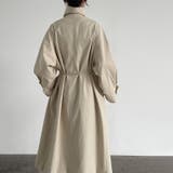 シンプルかつエレガントな【春】スタンドカラー トレンチコートレトロ ベルト付き | 17kg | 詳細画像19 