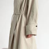 シンプルかつエレガントな【春】スタンドカラー トレンチコートレトロ ベルト付き | 17kg | 詳細画像21 