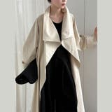 シンプルかつエレガントな【春】スタンドカラー トレンチコートレトロ ベルト付き | 17kg | 詳細画像7 