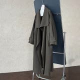 シンプルかつエレガントな【春】スタンドカラー トレンチコートレトロ ベルト付き | 17kg | 詳細画像34 