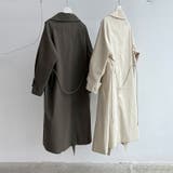 シンプルかつエレガントな【春】スタンドカラー トレンチコートレトロ ベルト付き | 17kg | 詳細画像36 