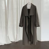 シンプルかつエレガントな【春】スタンドカラー トレンチコートレトロ ベルト付き | 17kg | 詳細画像37 