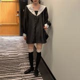 配色セーラーカラーワンピース バイカラー【春】ゆるカワコーデ | 17kg | 詳細画像1