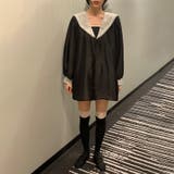 配色セーラーカラーワンピース バイカラー【春】ゆるカワコーデ | 17kg | 詳細画像2