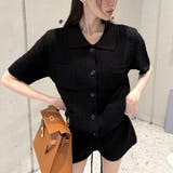 ブラック | ニットセットアップ【春】ゆるカワコーデ | 17kg