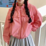 レッド | チェック柄フード付きライトアウター UV対策 若見えジャケット【春】ゆるカワコー… | 17kg