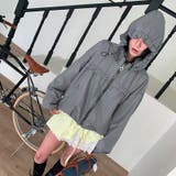 チェック柄フード付きライトアウター UV対策 若見えジャケット【春】ゆるカワコー… | 17kg | 詳細画像9 