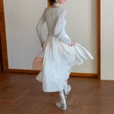 フリル ハイウエスト 無地Aラインスカート | 17kg | 詳細画像4