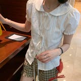 ショート丈ブラウスドールカラーリボン付きパフスリーブ【春】ゆるカワコーデ | 17kg | 詳細画像2