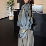 ルーズデニムジャケットヴィンテージ風 ペイント加工【春】気負わず快適 | 17kg | 詳細画像7 