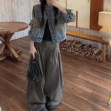 ルーズデニムジャケットヴィンテージ風 ペイント加工【春】気負わず快適 | 17kg | 詳細画像5 