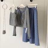 チェック柄 ロングスカート | 17kg | 詳細画像1 