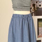 チェック柄 ロングスカート | 17kg | 詳細画像15 