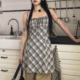 リボン付き ダイヤ柄 キャミソールワンピース | 17kg | 詳細画像1 