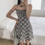 リボン付き ダイヤ柄 キャミソールワンピース | 17kg | 詳細画像6 