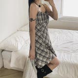 リボン付き ダイヤ柄 キャミソールワンピース | 17kg | 詳細画像8 