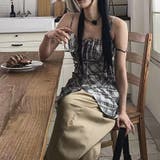 リボン付き ダイヤ柄 キャミソールワンピース | 17kg | 詳細画像17 