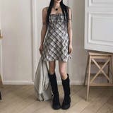 リボン付き ダイヤ柄 キャミソールワンピース | 17kg | 詳細画像30 