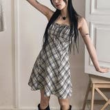 リボン付き ダイヤ柄 キャミソールワンピース | 17kg | 詳細画像31 