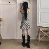 リボン付き ダイヤ柄 キャミソールワンピース | 17kg | 詳細画像36 