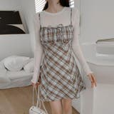 リボン付き ダイヤ柄 キャミソールワンピース | 17kg | 詳細画像38 