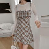 リボン付き ダイヤ柄 キャミソールワンピース | 17kg | 詳細画像39 