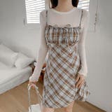 リボン付き ダイヤ柄 キャミソールワンピース | 17kg | 詳細画像46 