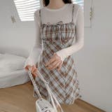 リボン付き ダイヤ柄 キャミソールワンピース | 17kg | 詳細画像48 
