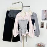 配色切替 フェイクレイヤード シャツセットアップ | 17kg | 詳細画像3 