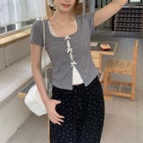 レース切替 フェイクレイヤード 半袖Tシャツゆるカワコーデ☆ | 17kg | 詳細画像1 
