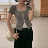 レース切替 フェイクレイヤード 半袖Tシャツゆるカワコーデ☆ | 17kg | 詳細画像3 