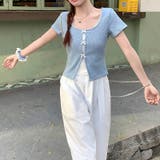 レース切替 フェイクレイヤード 半袖Tシャツゆるカワコーデ☆ | 17kg | 詳細画像8 
