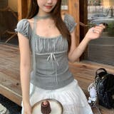 ドット柄 パフスリーブ Tシャツ甘辛系ガールズ☆ | 17kg | 詳細画像5 
