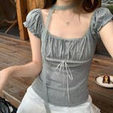 ドット柄 パフスリーブ Tシャツ甘辛系ガールズ☆ | 17kg | 詳細画像6 